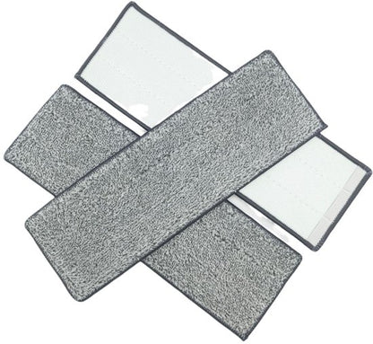 Mop Pads - Universal Replacement, Washable Wet and Dry Mop Pads - Fits Most 28-33cm Velcro Mops. Floor Cleaning System (10 Pack, 33*12.4cm)