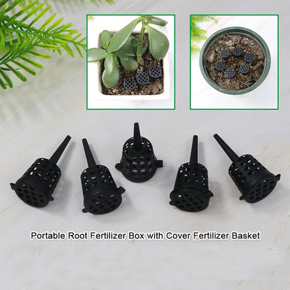 50 pcs Fertilizer Basket with Lid, Fertilizer Box for Bonsai, Fertilizer Applicator, Makes Plant Care Easier and More Convenient