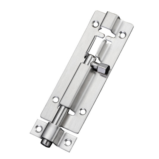 Door Latch - Sliding Latch Made of Stainless Steel 304 with Screws - Suitable for Bathrooms, Bedrooms, Sheds and Garden Toilets - 4" (97mm)