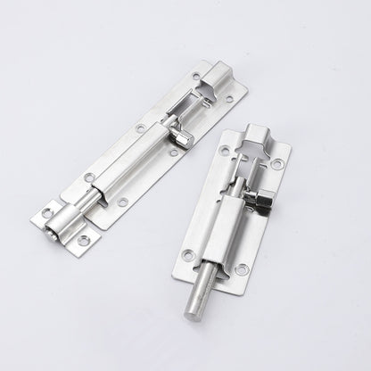 Door Latch - Sliding Latch Made of Stainless Steel 304 with Screws - Suitable for Bathrooms, Bedrooms, Sheds and Garden Toilets - 4" (97mm)
