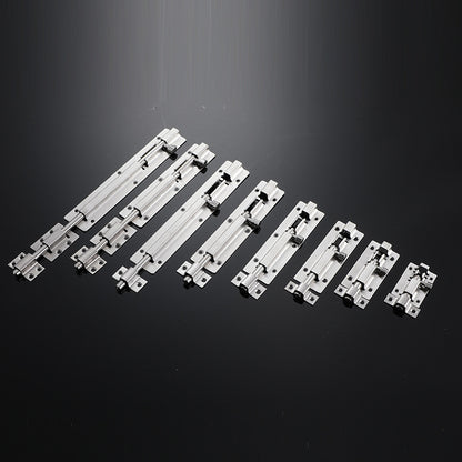 Door Latch - Sliding Latch Made of Stainless Steel 304 with Screws - Suitable for Bathrooms, Bedrooms, Sheds and Garden Toilets - 4" (97mm)