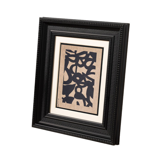 Picture frame - Black picture frame - Oil painting, watercolor, polymer - Used vintage frame - Inner diameter 10.2 * 15.2 cm