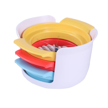 3-in-1 Egg Slicer - Egg Separator - Stainless Steel 304 - For Eggs, Strawberries & Soft Foods - Easy to Clean
