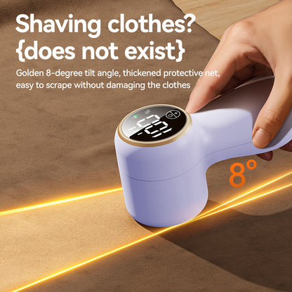 Lint Remover Electric – Portable Clothes Depiller & Fabric Shaver – Removes Lint, Hair and Pilling from Sweaters & Jackets – Rechargeable and Safe for Fabrics-White