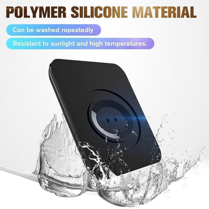 Universal Car Phone Holder, Non-Slip Silicone Dashboard Mount for Smartphones, GPS Devices and Hands-Free Navigation, Black