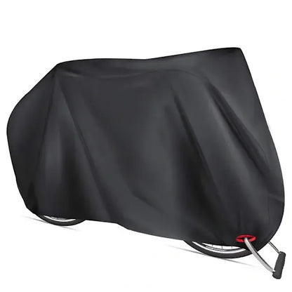 Waterproof 210D Oxford Bike Cover with UV Protection and Lock Hole for Outdoor Bicycle Storage, Black, 180 x 60 x 90 cm