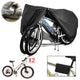 Waterproof 420D Oxford Bike Cover with UV and Dust Protection for Bicycles, Scooters and Outdoor Storage, Black, 200 x 75 x 110 cm