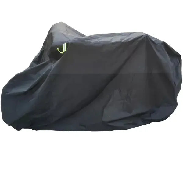 Waterproof 420D Oxford Bike Cover with UV and Dust Protection for Bicycles, Scooters and Outdoor Storage, Black, 200 x 75 x 110 cm