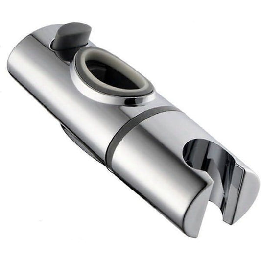 Shower Bracket, Shower Rod Slider, Replacement Bracket for Hand Shower Especially for Oval Slider Rod Height Adjustable Spray Holder on, Chrome Finish
