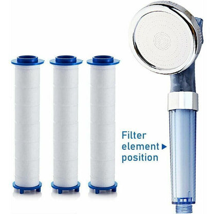 Filter Shower Head 6 PP Cotton Filters, PP Cotton Filter Element for Shower Head and Ionic Filter, for Rain Shower Head