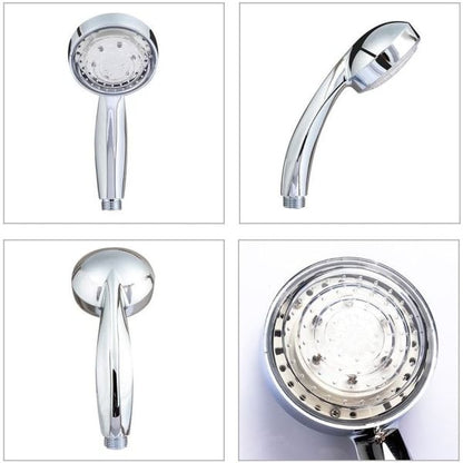 7 Colors LED Shower Head, Multicolor, Universal Fit, with strong thermal material, pressure-boosted flow, universal compatibility
