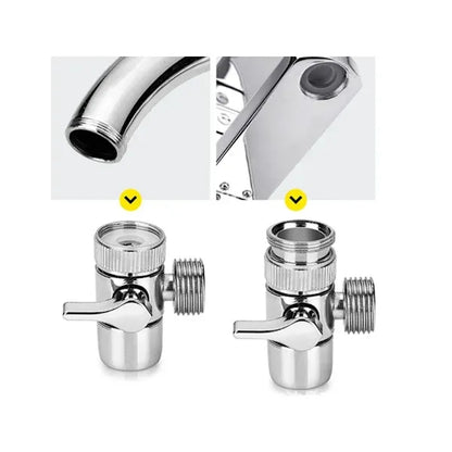 Shower Hose with Nozzle for Washbasin and Sink, Plastic Handheld Sprayer Hose, Universal Compatibility, Chrome Finish