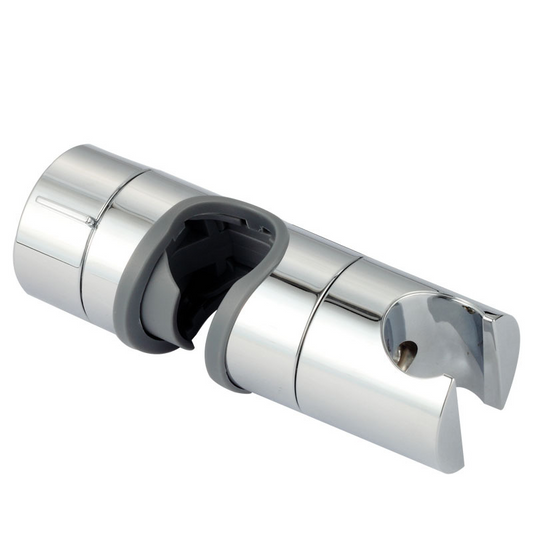 Hand shower holder for shower rod adjustable 18-25 mm Shower Rod Fit ABS, 11.73 x 4 cm Overall Size, Silver Finish