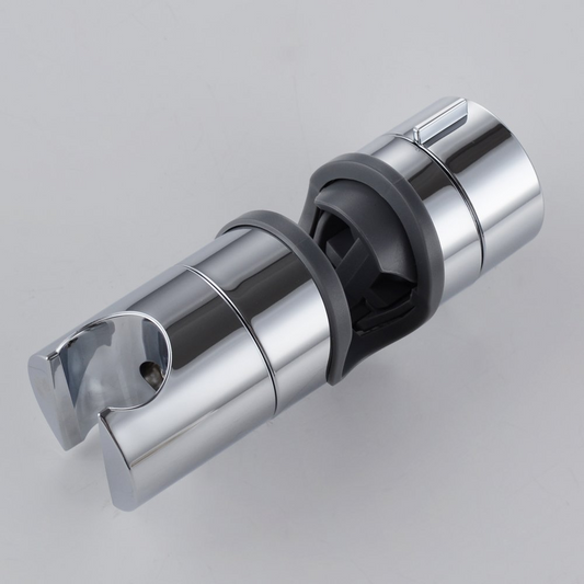 Hand shower holder for shower rod adjustable 18-25 mm Shower Rod Fit ABS, 11.73 x 4 cm Overall Size, Silver Finish