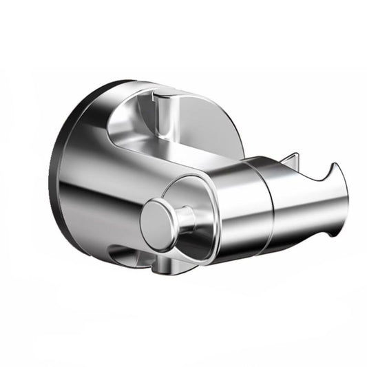 Adjustable Shower Head Holder with Suction Cup, ABS material, comfortable shower coverage, bathroom upgrade use, Silver Finish