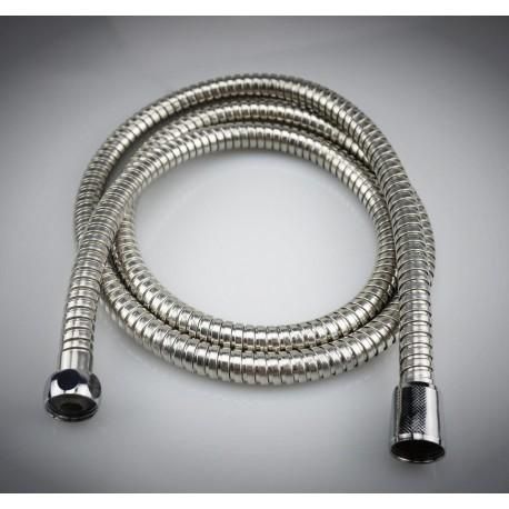 3 m Stainless Steel Shower Hose, Flexible Bathroom Hose with 300 x 2 cm Overall Size, Hot and Cold Water Use, Chrome Finish