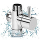 Diverter Valve Bathtub Shower Three-Way Valve, brass material, 1/2" Thread, G1/2 Thread, 3-Way Diverter, Chrome Finish