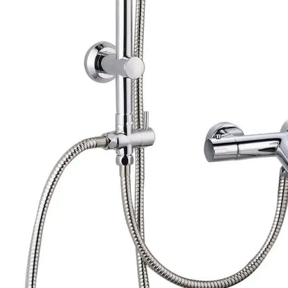 Diverter Valve Bathtub Shower Three-Way Valve, brass material, 1/2" Thread, G1/2 Thread, 3-Way Diverter, Chrome Finish