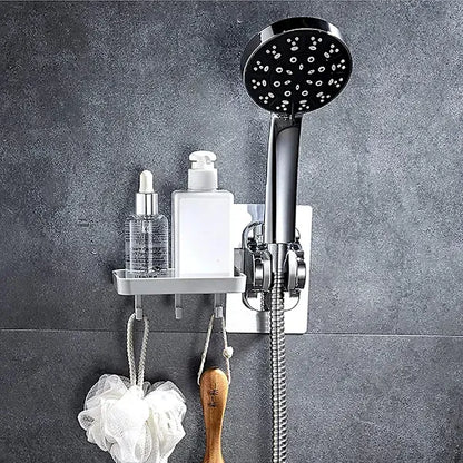 Hand Shower Holder Without Drilling Strong Adhesive Hand Shower Adjustable Angle (, waterproof protection, adjustable shower positioning