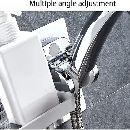 Hand Shower Holder Without Drilling Strong Adhesive Hand Shower Adjustable Angle (, waterproof protection, adjustable shower positioning