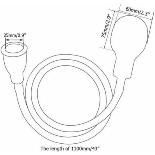 Single Shower Head with Hose for Bath Sink or Toilet Sink, Quick Connect Sprayer, rubber material, White Finish