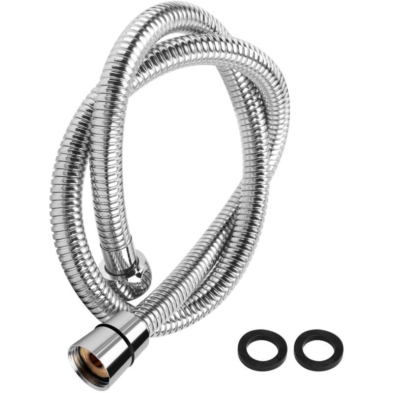 80 cm Stainless Steel Flexible Shower Hose for Bathroom, 1/2 Inch Interface, Replacement Water Connection Hose