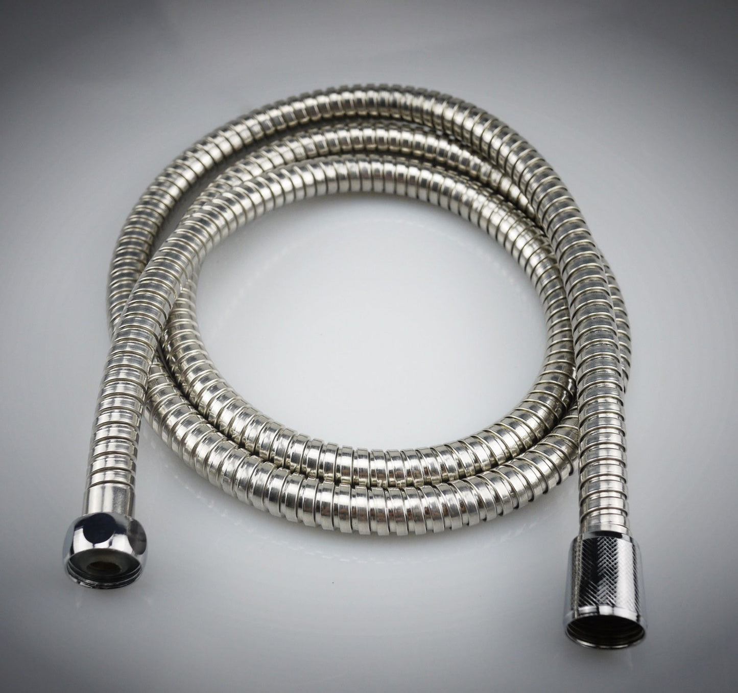 Stainless Steel Shower Hose, 2.5 m Length, EPDM Inner Hose, Flexible Bathroom Connection, pressure-boosted flow, Silver Finish