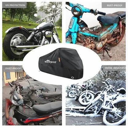 Sturdy Heavy Duty Replacement Outdoor bicycle cover waterproof bicycle cover with lock hole, Silver Color, Top Quality
