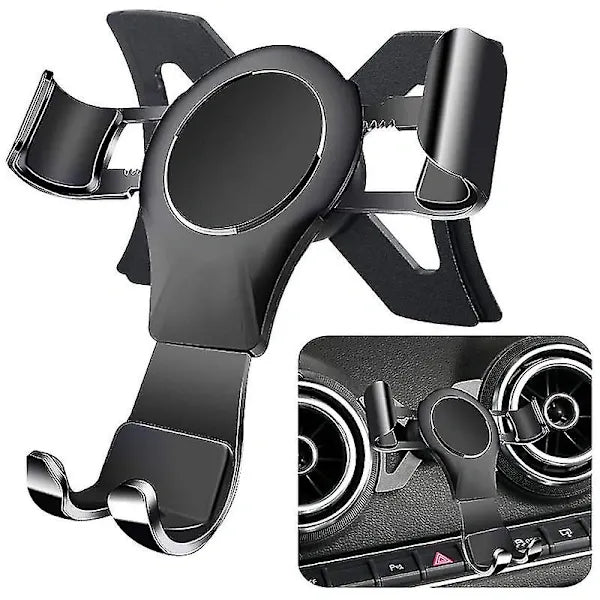 Replacement for - A3 8v S3 2014-2019 Mobile Phone Holder Mobile Mount Car Mount Accessories Black, Made of Aluminum