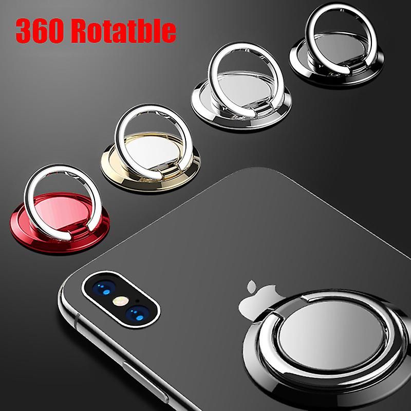 Replacement 360° Rotatable Finger Ring Mobile Phone Holder Stand Grip For Universal Magnetic Car Holder Phone Back Sticker Pad Mount Sticker | | Red