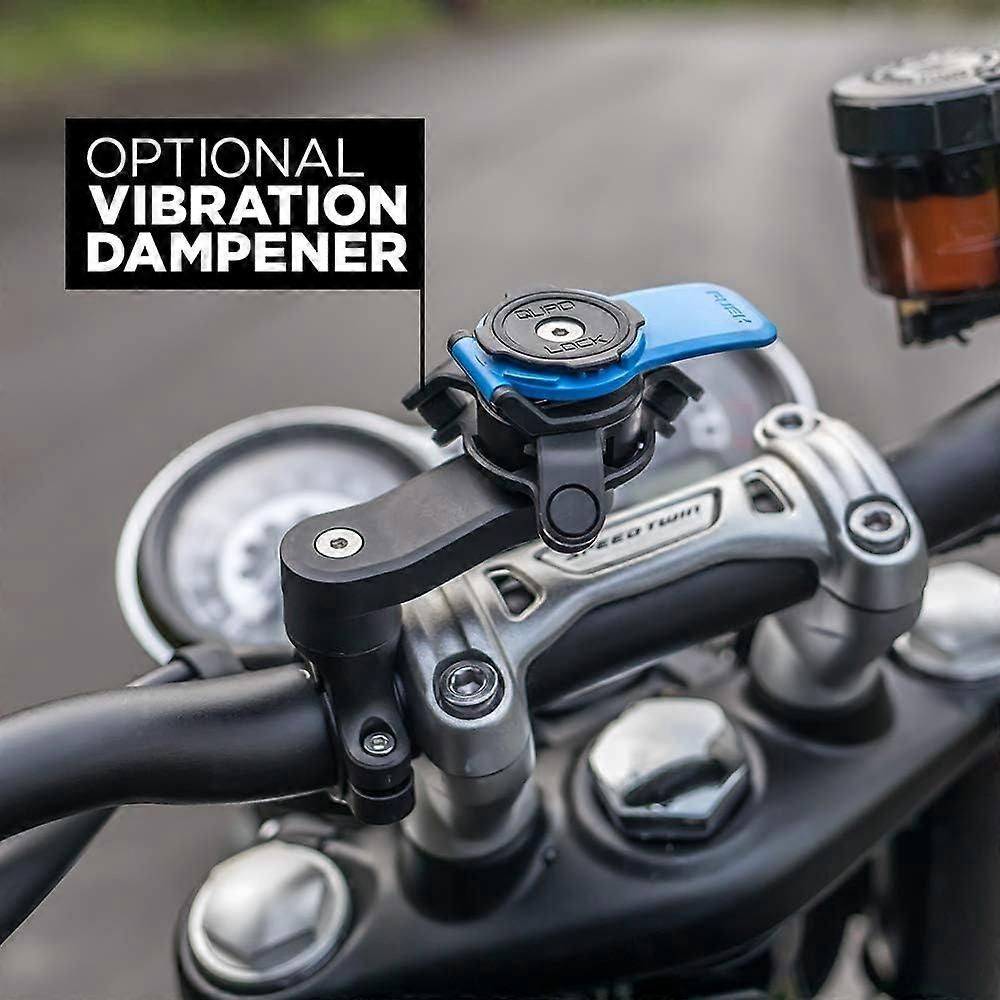 Heavy Duty Quad Lock Motorcycle Mobile Phone Holder Replacement for  & , Handlebar Mount with Quick Release, Made of Abs