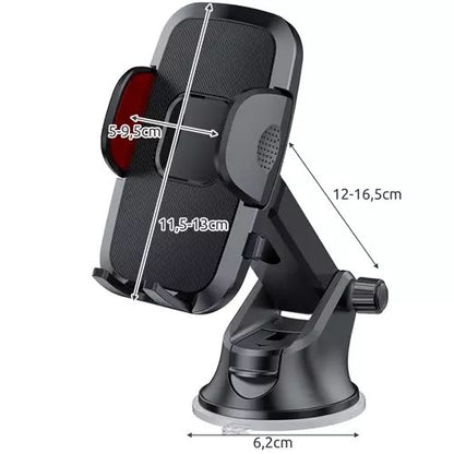 Mobile Holder / Car Holder / Car Holder - Suction Cup 230, Plastic material, dashboard mounting, stable phone or GPS support