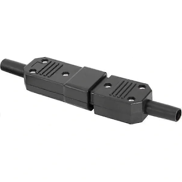 1 pair AC250V 10A IEC C14 male C13 female, 3 pin terminals Inline adapter contact power socket, Copper material