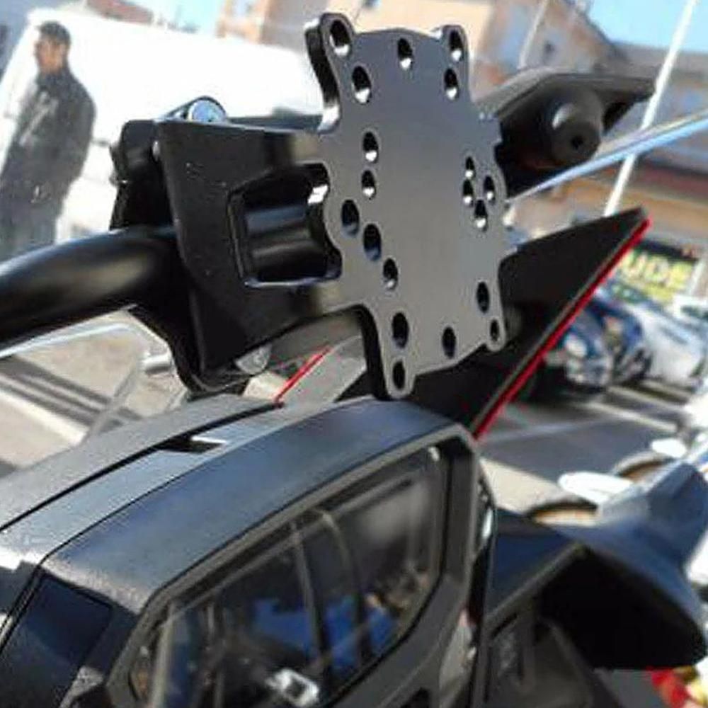 Motorcycle Navigation Bracket Mobile Phone Gps Plate Bracket Phone Holder For Tenere 700 Tenere 700, Metal material, Black Color