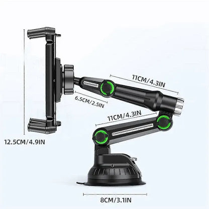 Car Tablet Holder Long Arm Suction Cup Mount for Pro Air 4-13 inch for Tablet SUV Truck Windshield Window Black, Plastic material, Black Color