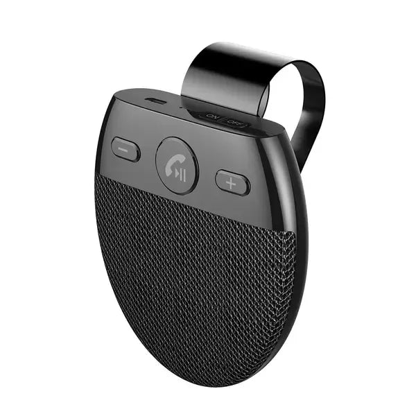 Bluetooth V5.0 Handsfree Car Screen Protector Phone Rechargeable Wireless Music Speakerphone Kit, ABS + Metal material