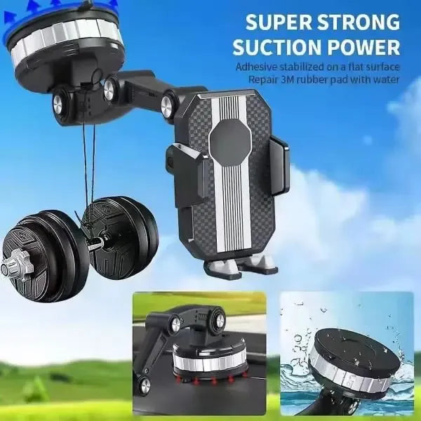 Fixed Car Accessories Shockproof Navigation Mobile Phone Holder Large Van Plus Suction Cup Type Articulated Arm Car Mobile Phone Holder