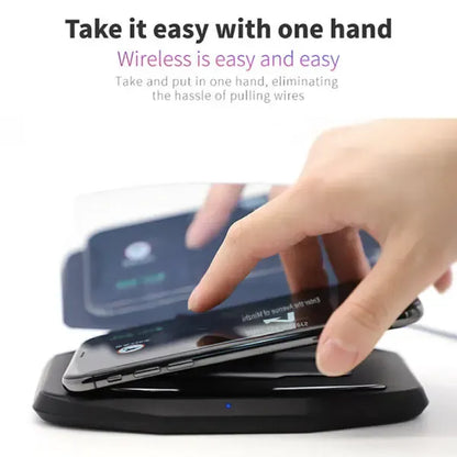Wireless Charger Car HUD Head Up Display Phone Navigation Holder, ABS material, automotive replacement use, vehicle maintenance accessory