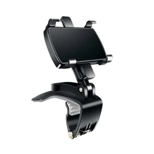 Swivel Mobile Holder - The Car, Silicone + Rubber material, dashboard mounting, stable phone or GPS support, Black Color