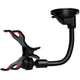 Mobile Phone Holder with Suction Cup for Car Black, ABS + PVC material, dashboard mounting, stable phone or GPS support, Black Color