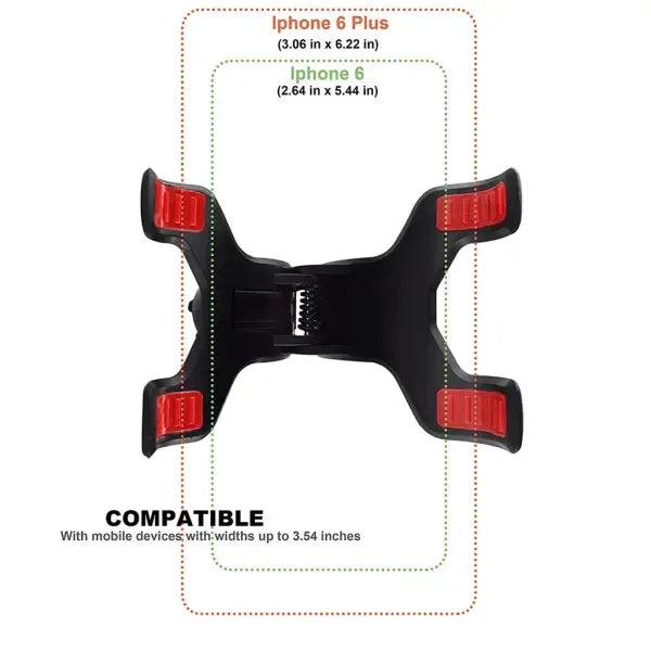 Mobile Phone Holder with Suction Cup for Car Black, ABS + PVC material, dashboard mounting, stable phone or GPS support, Black Color