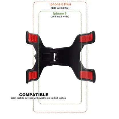 Mobile Phone Holder with Suction Cup for Car Black, ABS + PVC material, dashboard mounting, stable phone or GPS support, Black Color
