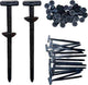 Nylon Universal Cable Tie Buckle, 10-100 pin and button cable ties self-locking 100 pcs, automotive replacement use, Black Color