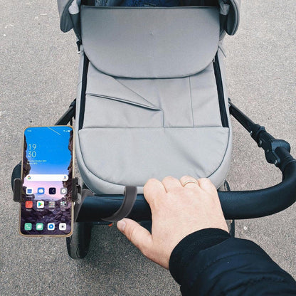 Gooseneck Phone Holder, Silicone tube can be freely adjusted, Portable phone holder, Compatible with most smartphone models, for car, Black