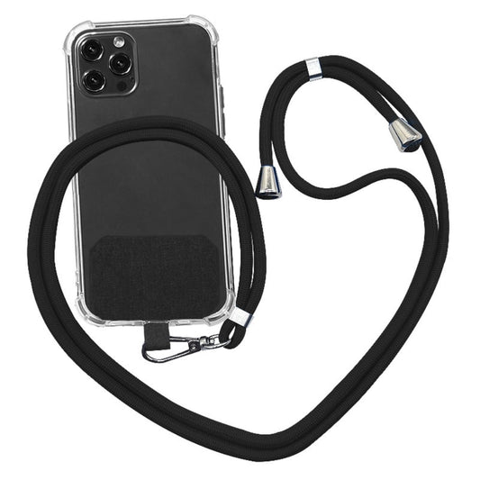 Universal Cell Phone Lanyard,Crossbody Lanyard with Adjustable Nylon Neck Strap for Most Mobile Phone Black