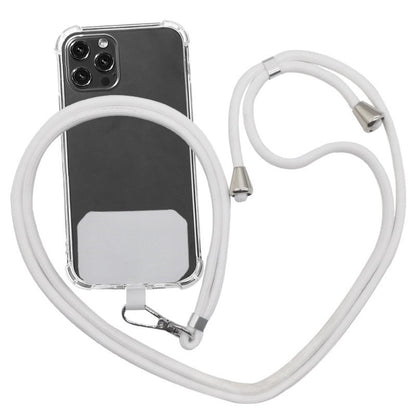 Universal Cell Phone Lanyard,Crossbody Lanyard with Adjustable Nylon Neck Strap for Most Mobile Phone, Black White