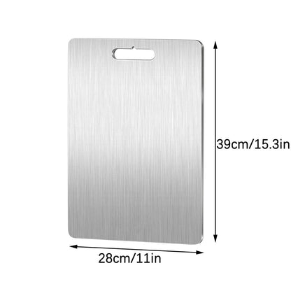 PALIFEUR Cutting Board Non Toxic Steel Cutting Boards for Kitchen, Different Sizes & Non Slip Handles, Servicealbe Non Stick Chopping Board D