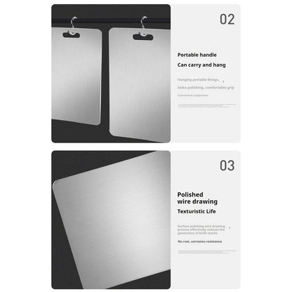 PALIFEUR Cutting Board Non Toxic Steel Cutting Boards for Kitchen, Different Sizes & Non Slip Handles, Servicealbe Non Stick Chopping Board D