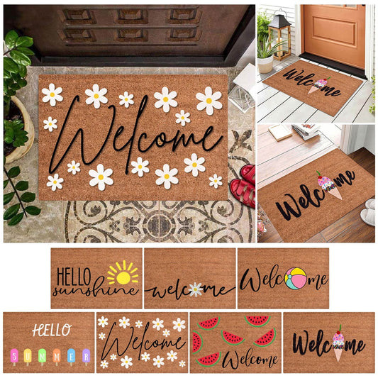 16x24 inch Doormats for Outdoor Entrance Home Waterproof Floor Mat Outdoor Rug Front Door Spring Mat Floor Decor Outdoor Summer Decor Spring Rugs Mat for Front Door Outside Outdoor Porch Mat Doormat8