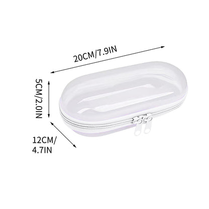 Tyidzon Pencil Pouch, Pencil Bags with Zipper, Pencil Case Pouch Storage Pens, Markers, Crayons Supplies White